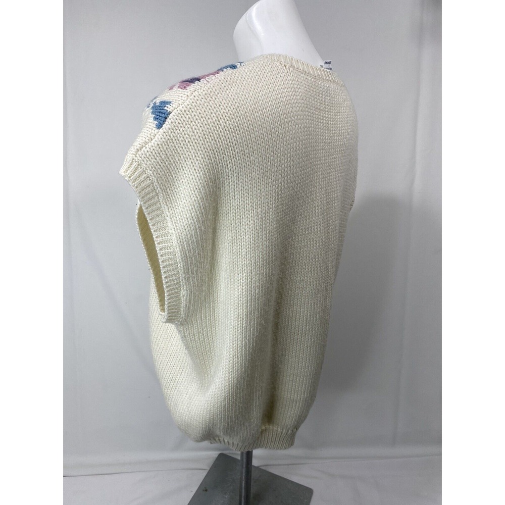 Ms Russ Sweater Vest Womens 20W Floral Knit Cottagecore Plus Size Layering - Picture 4 of 12
